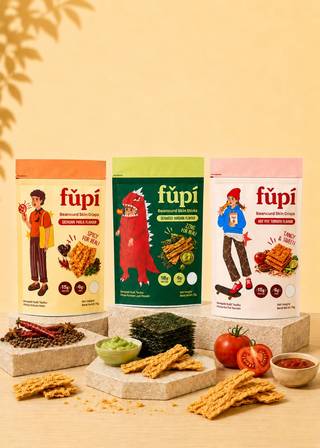 Seaweed Wasabi, Hot Pot Tomato & Sichuan Mala Starter Pack