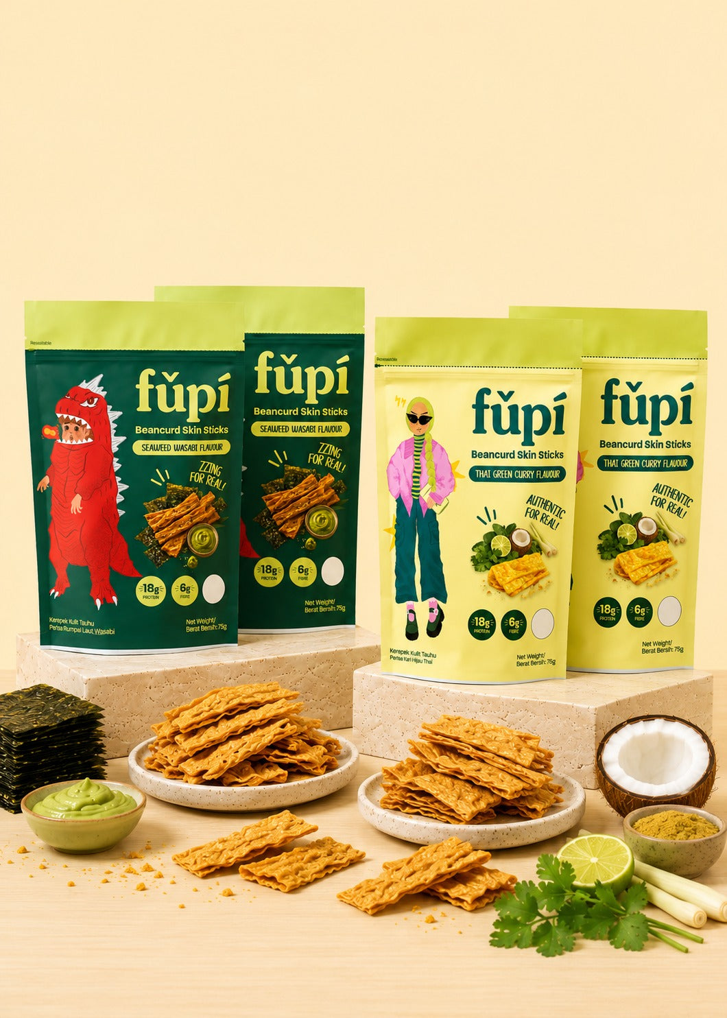 Thai Green Curry & Seaweed Wasabi - Mixed Bundle